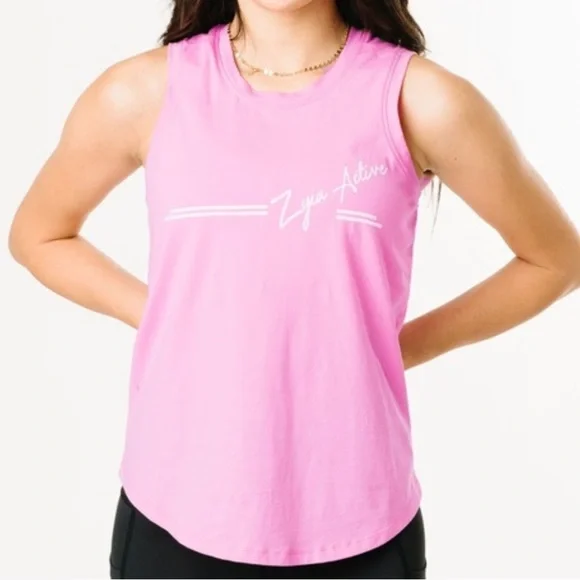 NWT! - ZYIA Active Pink South Beach Tank Top - Picture 2 of 9